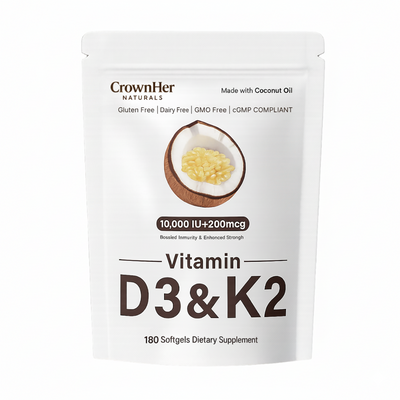 CrownHers - Vitamin D3 10,000 IU + K2