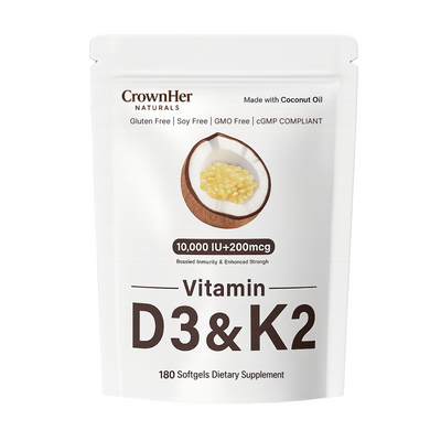 CrownHers - Vitamin D3 10,000 IU + K2